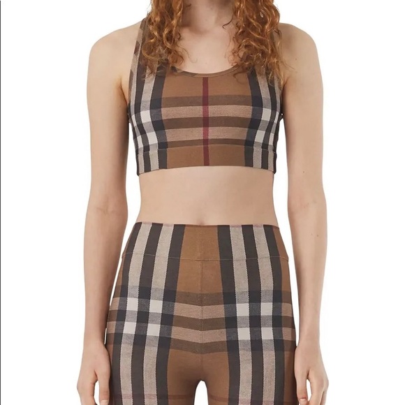 Burberry check racer back bra top - Picture 2 of 10
